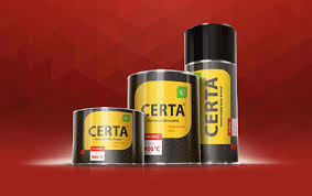 Краска термостойкая "Certa" черная (балончик) фото анонс товара