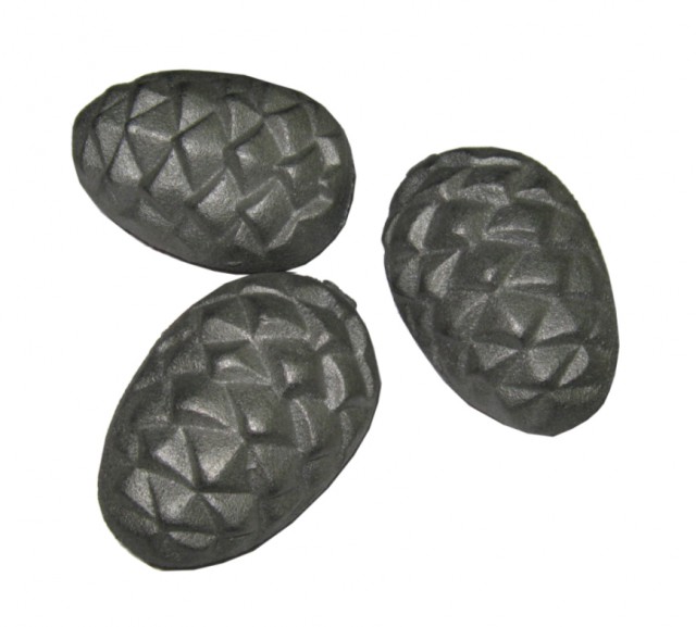 Камень чугунный для бани "Кедровая шишка" (Ø68х98мм) КЧО-1