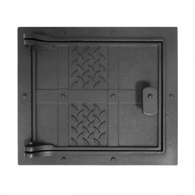 Дверца топочная ДТУ-3Д дверка уплотненная "Лофт" окрашенная фото