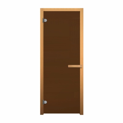 Дверь стекло Бронза Матовая 180х70 (8мм, 3 петли 716 GB) (ХВОЯ)