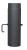 Труба 0,5 м с шибером черный d180 2 мм КПД - фото