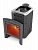 Печь для бани на дровах Гейзер Мини 2016 Carbon Витра ЗК антрацит