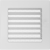 Вентиляционная решетка  Белая с задвижкой (17*17) 17BX - фото