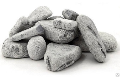 Камень для бани Талько-хлорит обвалованный (коробка 20кг)