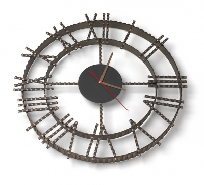 Часы кованые Везувий 1S - фото