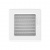Вентиляционная решетка (Белый) с задвижкой 17*17 - фото